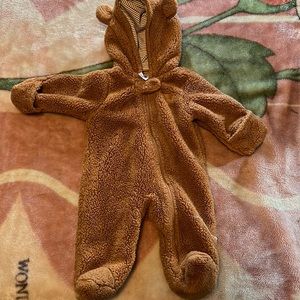 A bear onesie for a 3 month baby